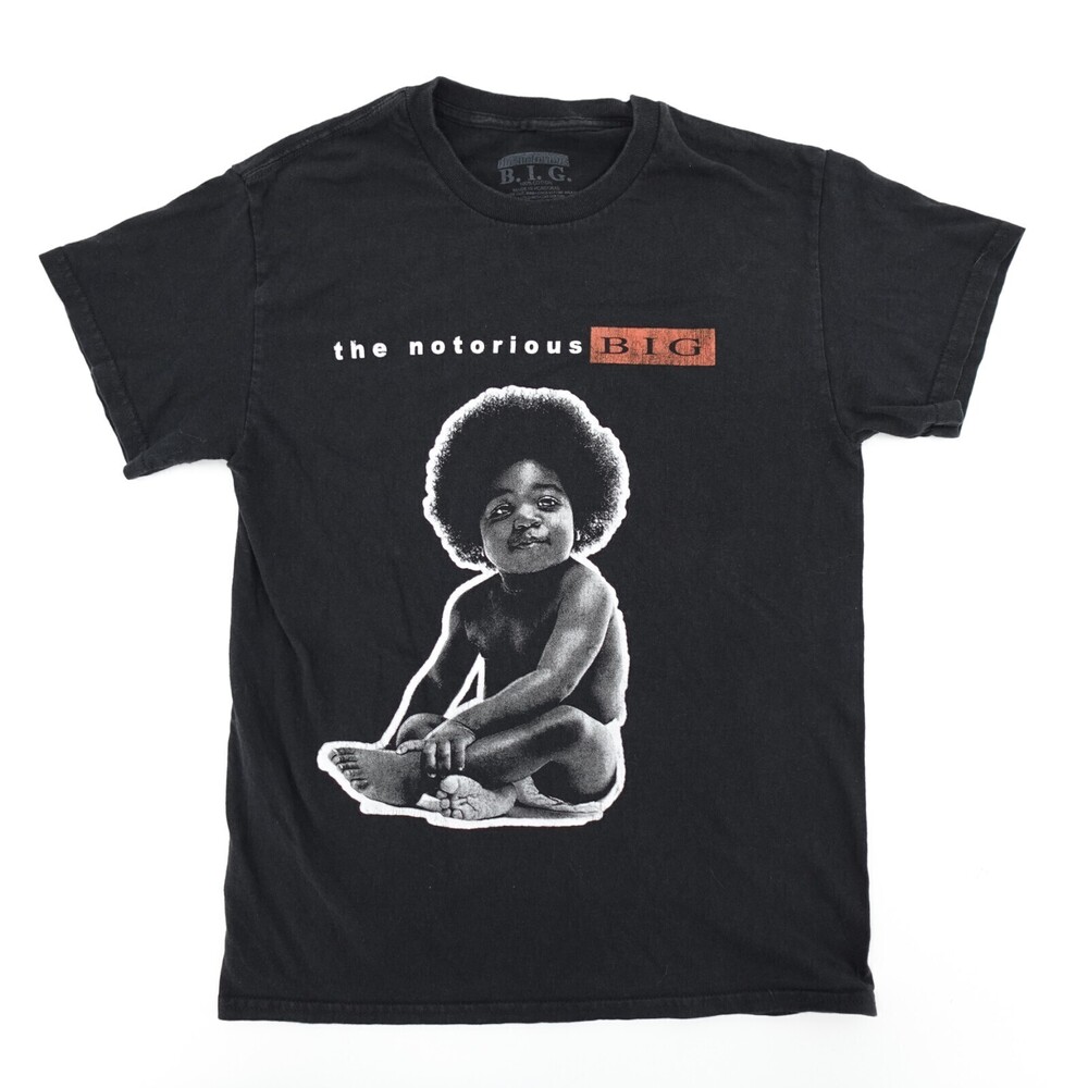 Biggie Smalls Notorious Shirt Womens Small Black Graphic Hip Hop Rap 1st Albulm
